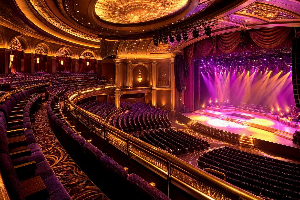 Live concert theatre inside a casino resort