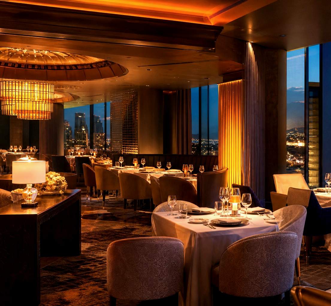 Fine dining at a Canadian casino resort