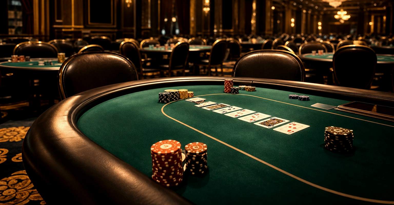 Poker tournament room